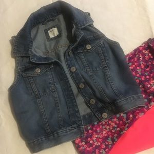 Girls Gap Denim Vest, size Large